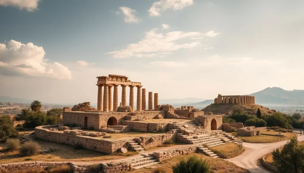 Generate an image of the Cyrene archaeological site in Libya