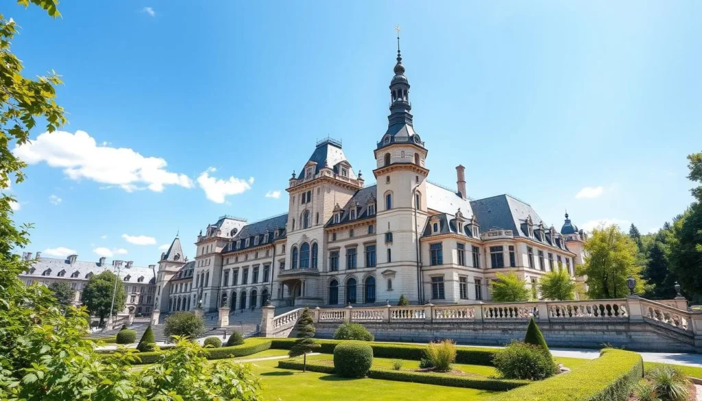 Generate an image of the Grand Ducal Palace in Luxembourg City during the summer.