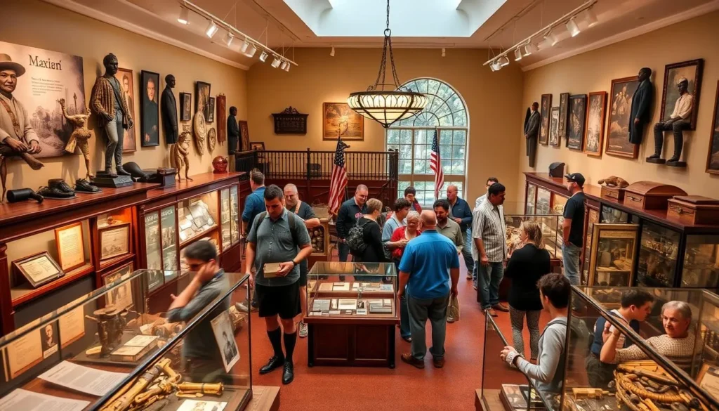 Generate an image of the Greensboro History Museum exhibit