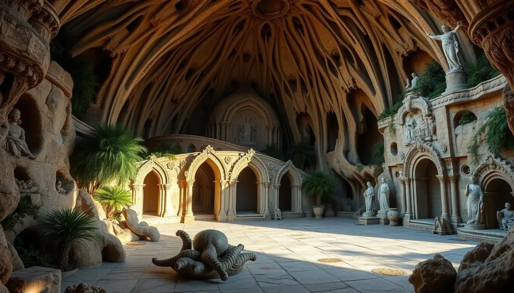 Generate an image of the Grotto of the Redemption