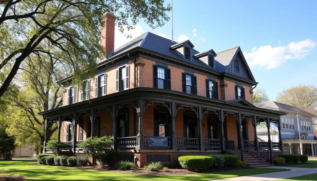 Generate an image of the Historic Stranahan House Museum, highlighting its historic significance and charming architecture. Generate an image of the Historic Stranahan House Museum, highlighting its historic significance and charming architecture.