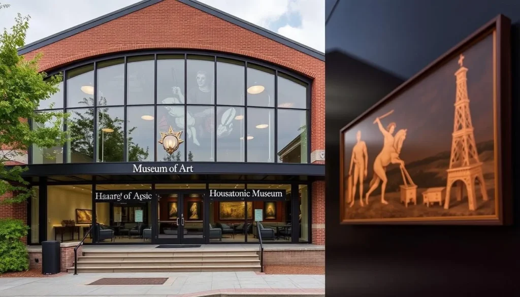 Generate an image of the Housatonic Museum of Art's exterior or a notable artwork in its collection.