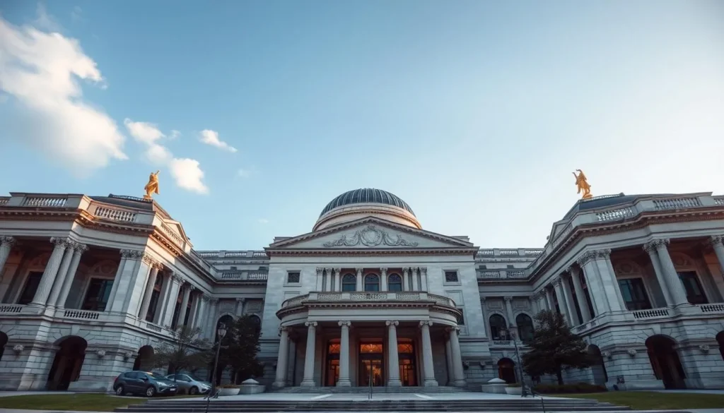 Generate an image of the Minneapolis Institute of Art's exterior, highlighting its beautiful architecture.