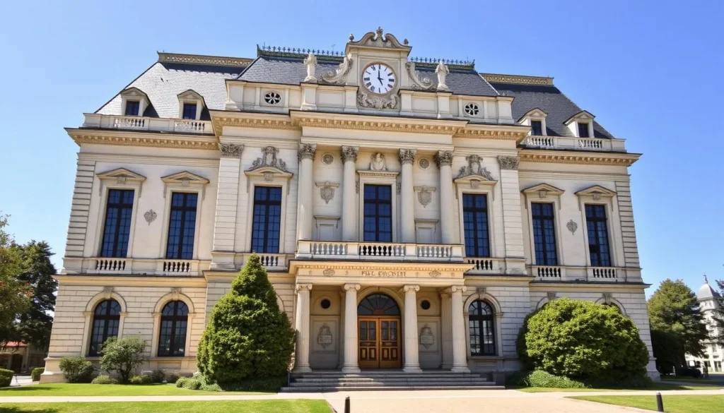 Generate an image of the Musée de Picardie's grand facade