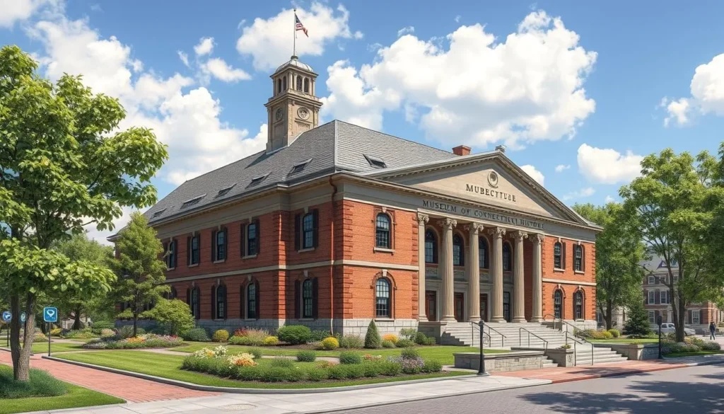 Generate an image of the Museum of Connecticut History