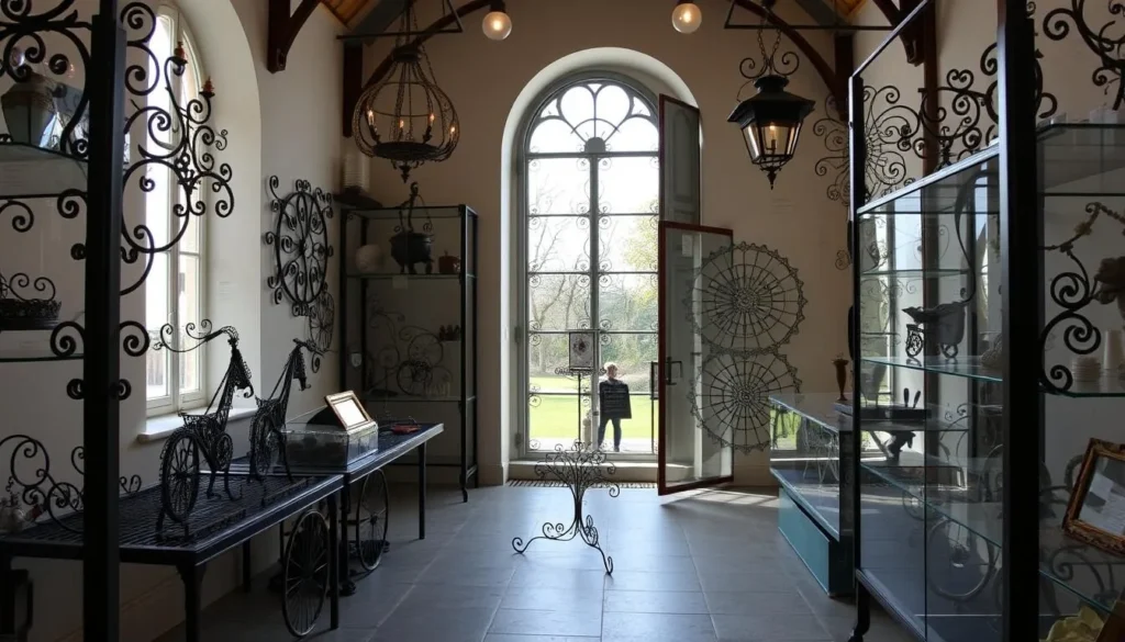 Generate an image of the Museum of Le Secq des Tournelles, highlighting its unique wrought ironwork collection.
