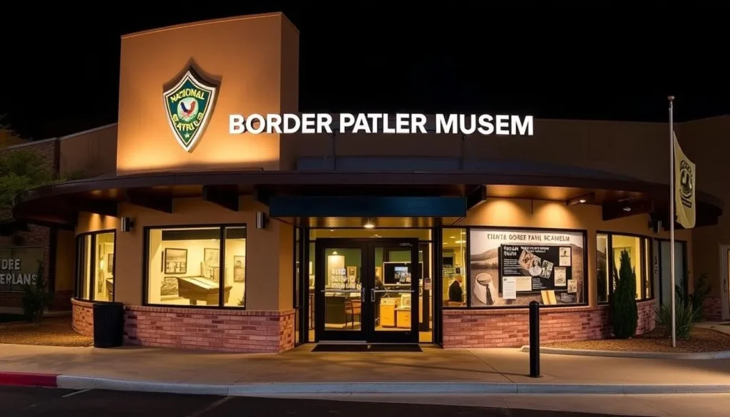 Generate an image of the National Border Patrol Museum's exterior or a notable exhibit.