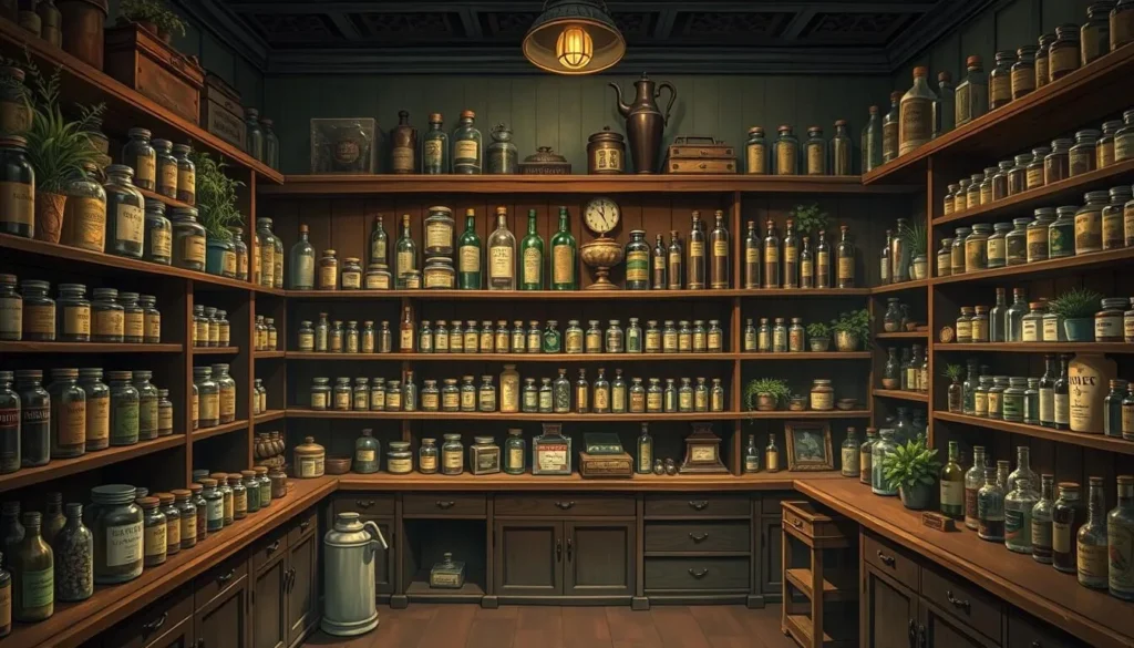 Generate an image of the New Orleans Pharmacy Museum's historic apothecary.
