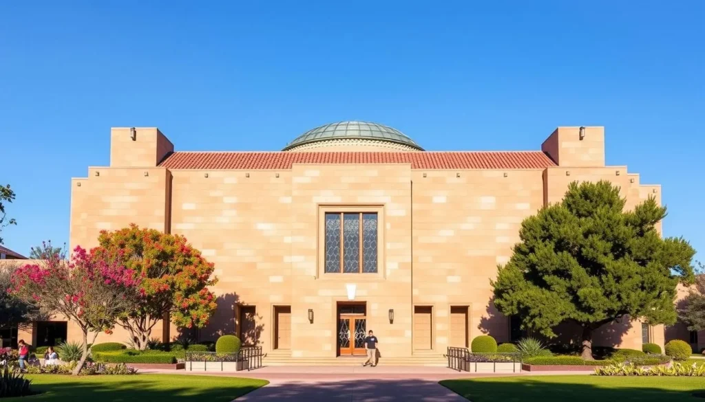 Generate an image of the Norton Simon Museum's exterior