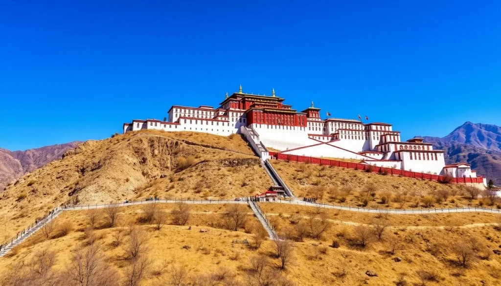 Generate an image of the Potala Palace in Lhasa, China