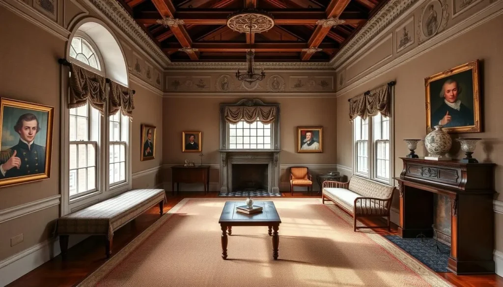 Generate an image of the Sir Walter Raleigh Rooms at the North Carolina Collection Gallery.