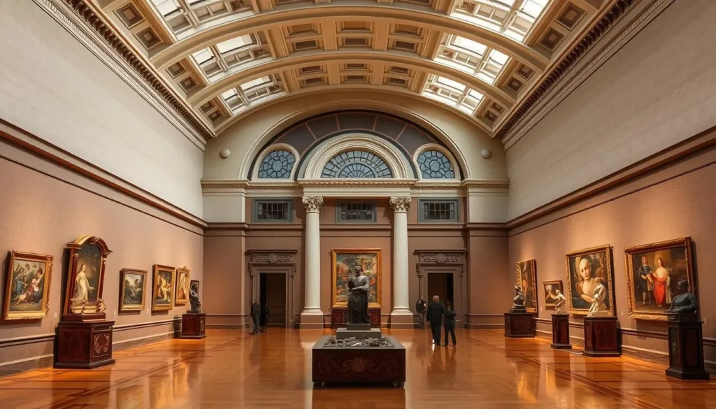 Generate an image of the St. Louis Art Museum's main gallery