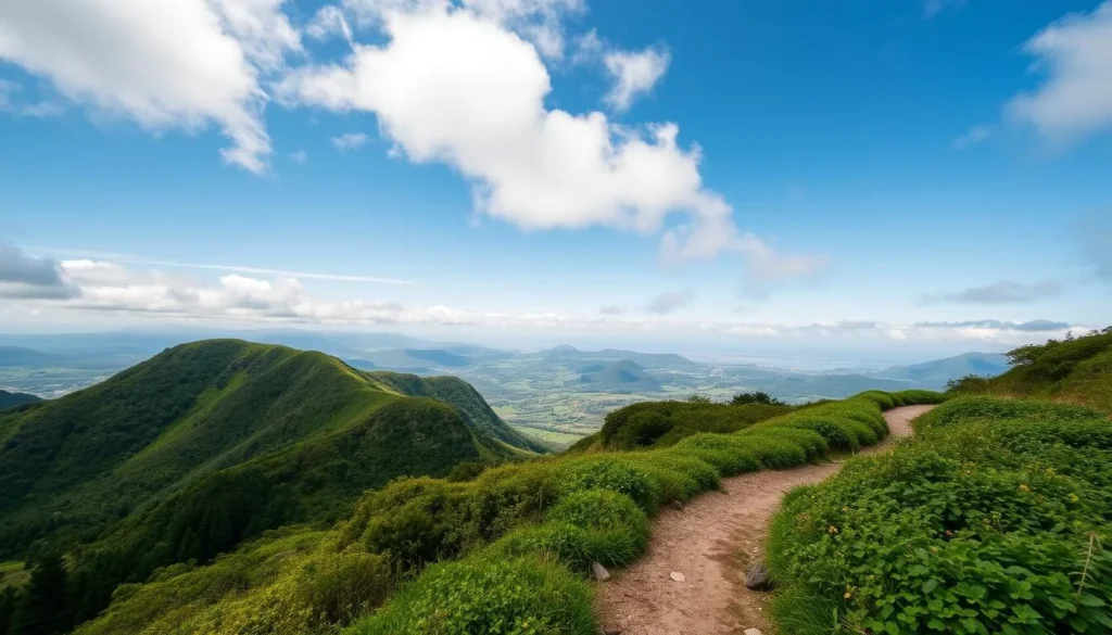 Generate an image of the Tirohanga Track in Picton, New Zealand, showcasing its scenic views.