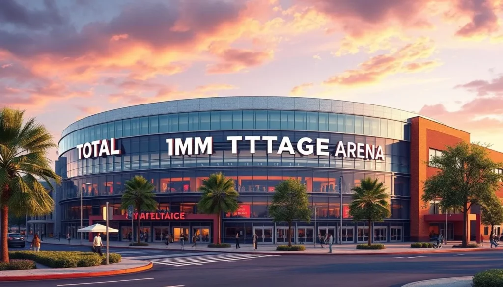 Generate an image of the Total Mortgage Arena exterior or interior.