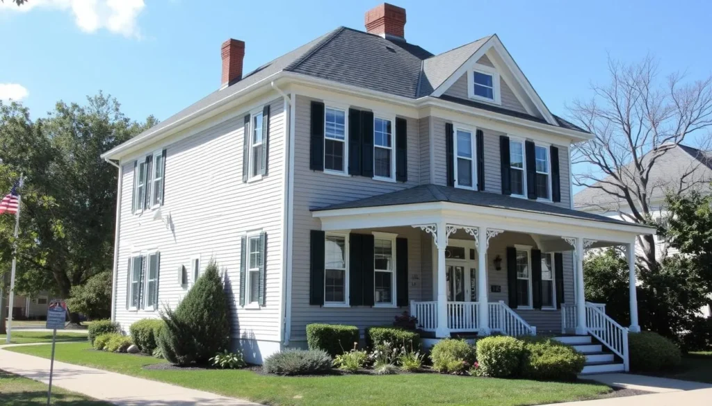Generate an image of the Waukegan History Museum's exterior, highlighting its historic Haines House architecture.