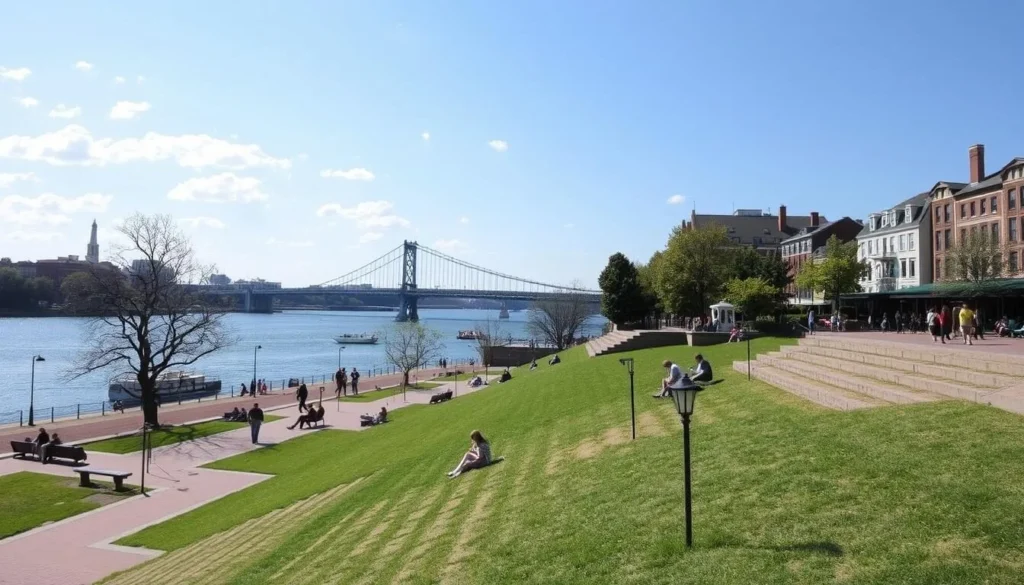 Georgetown Waterfront Park with Potomac River view