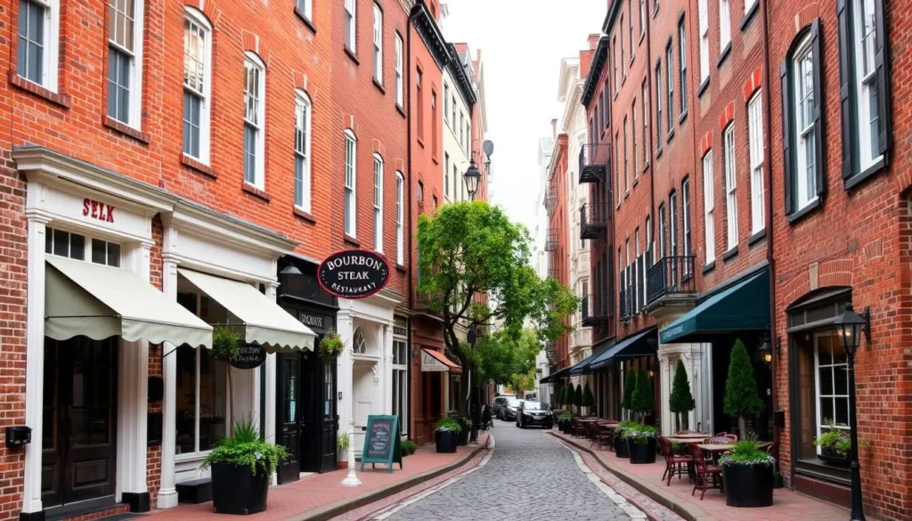 Georgetown neighborhood with historic buildings