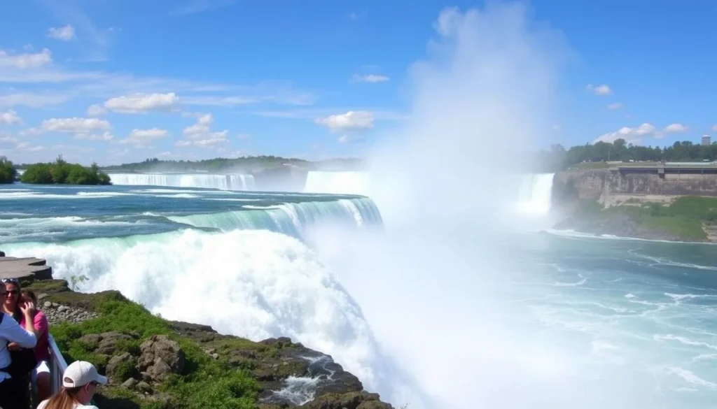 Get up close and personal with Niagara Falls on the Maid of the Mist boat tour.