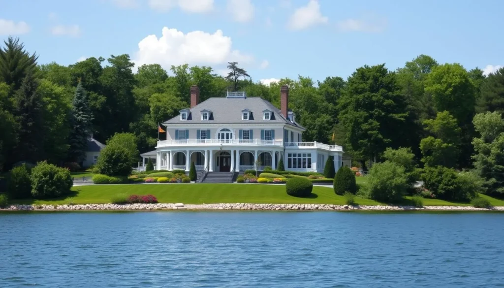 Grand Federal-style retreat on the shores of Otsego Lake