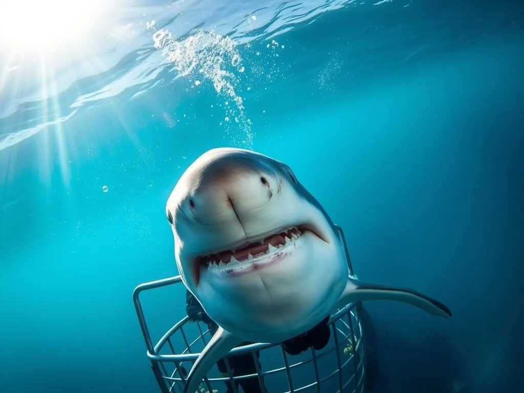 Great white shark cage diving experience off Port Lincoln, Eyre Peninsula South Australia things to do Great white shark cage diving experience off Port Lincoln, Eyre Peninsula South Australia things to do
