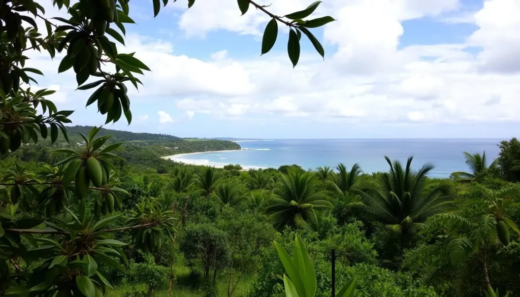 Guimaras Island mango plantation and beach
