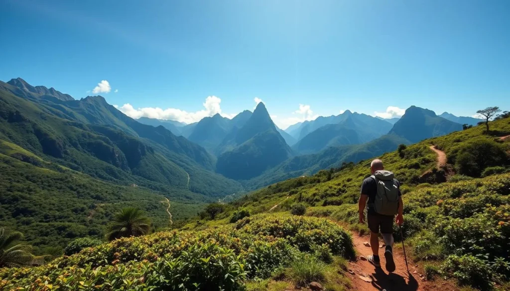 Hiking through the Rwenzori Mountains, Uganda