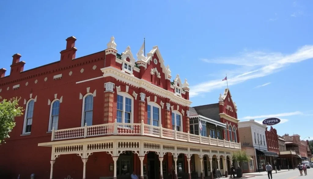 Historic Copper Queen Hotel in Bisbee Arizona with Victorian architecture Historic Copper Queen Hotel in Bisbee Arizona with Victorian architecture