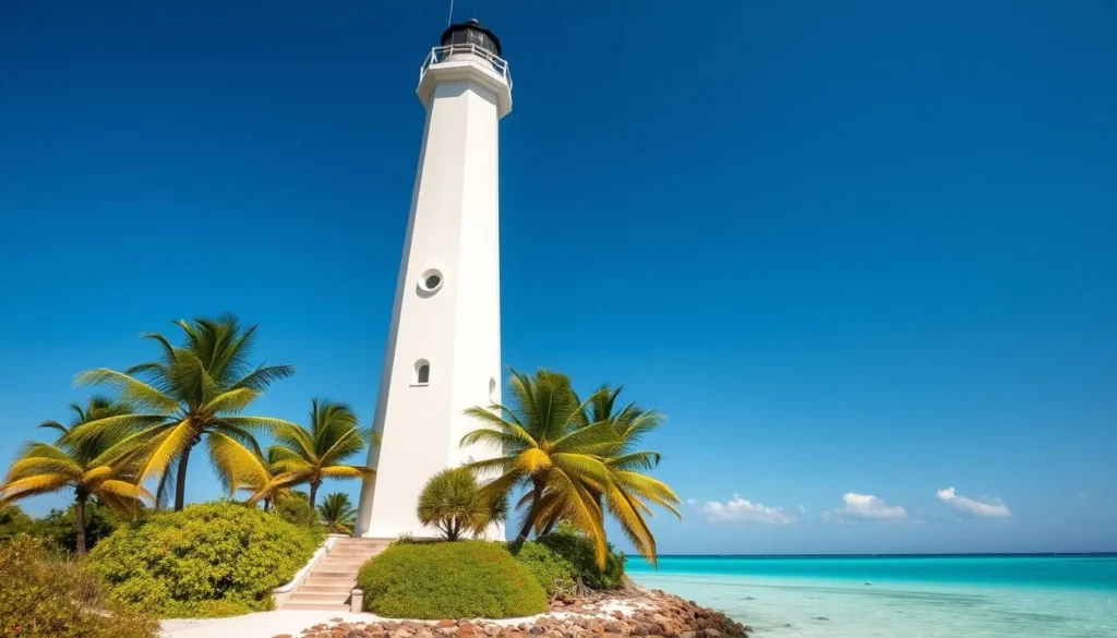 Historic Loggerhead Key Lighthouse in Dry Tortugas National Park