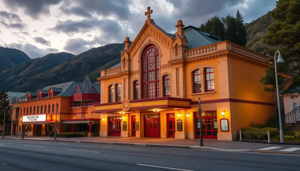 Image generation prompt for Paragon Theatre Queenstown Tasmania