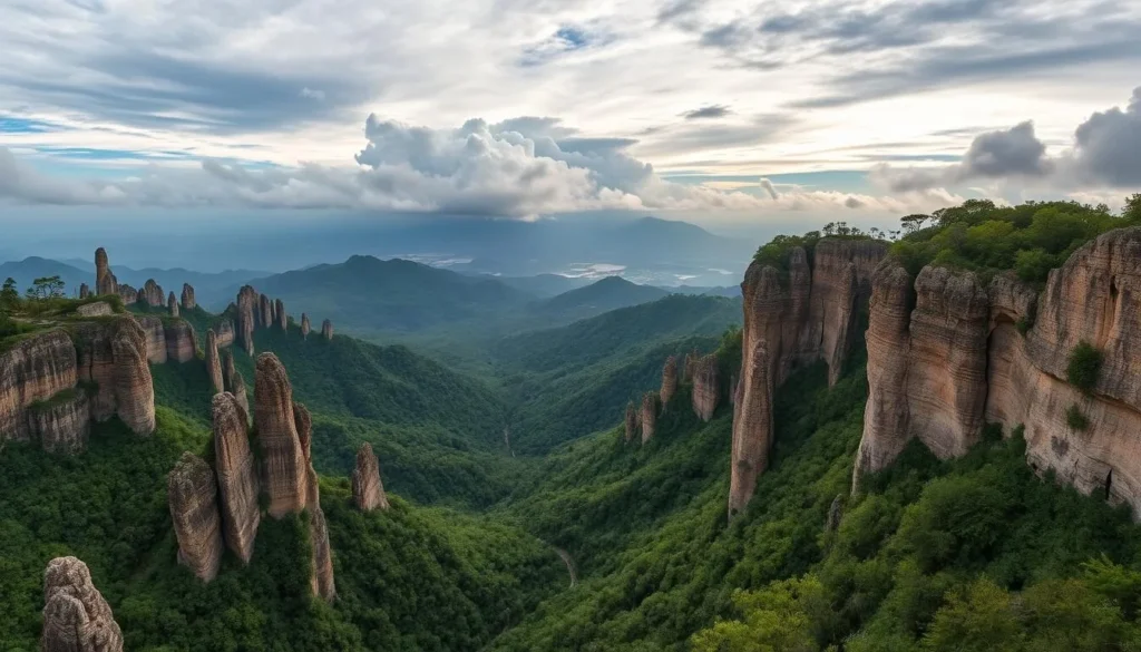 Image of Akiyoshidai Plateau's karst landscape