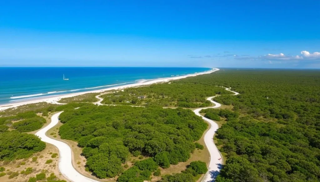 Image of Anastasia State Park's pristine beach and nature trails. Image of Anastasia State Park's pristine beach and nature trails.