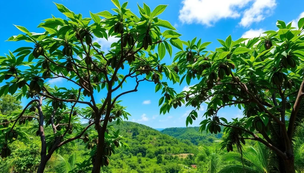Image of Aore Island cocoa plantations