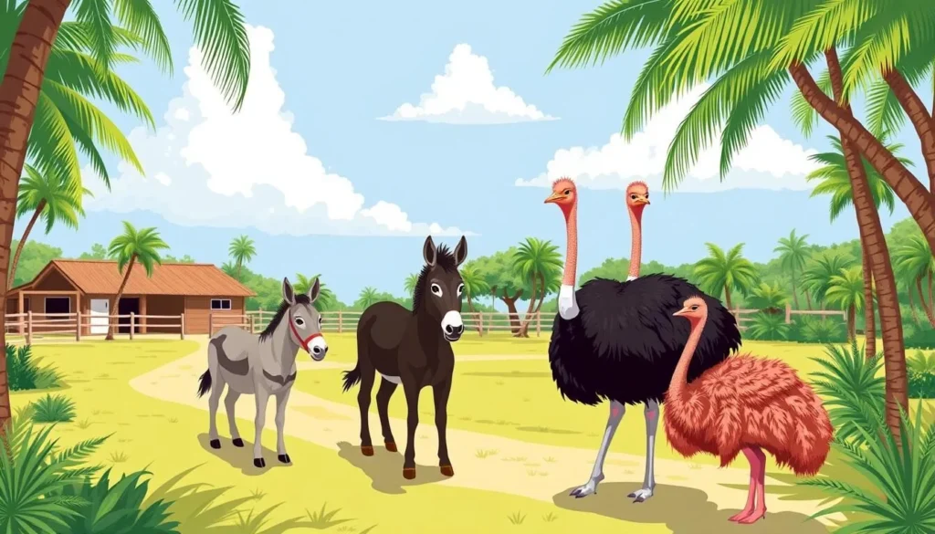 Image of Aruba's Donkey Sanctuary and Ostrich Farm Image of Aruba's Donkey Sanctuary and Ostrich Farm