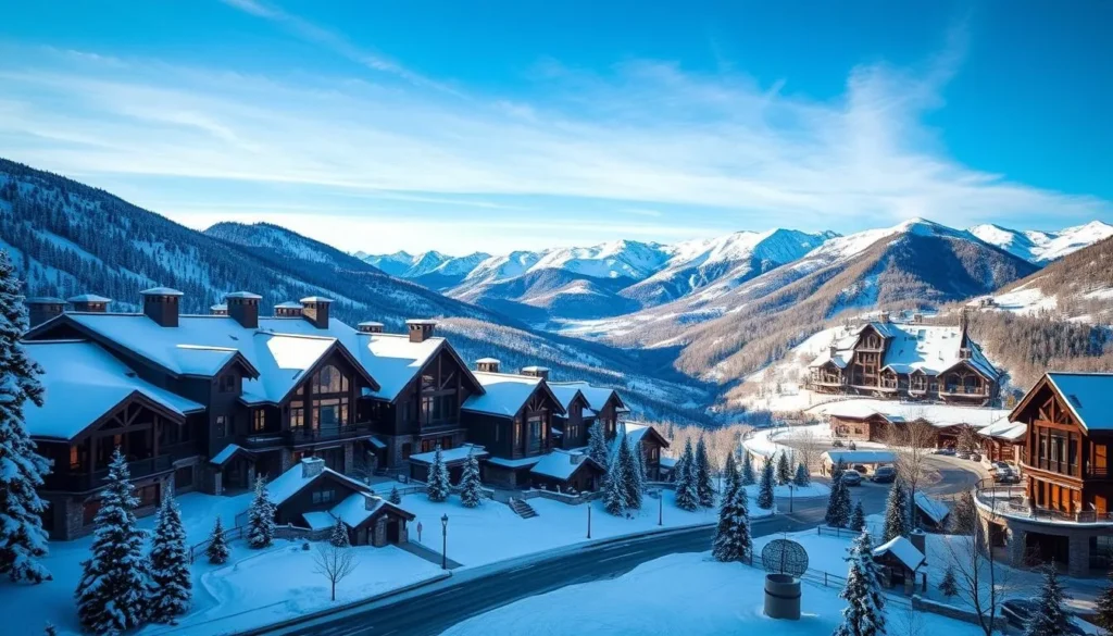 Image of Aspen's luxurious ski resort