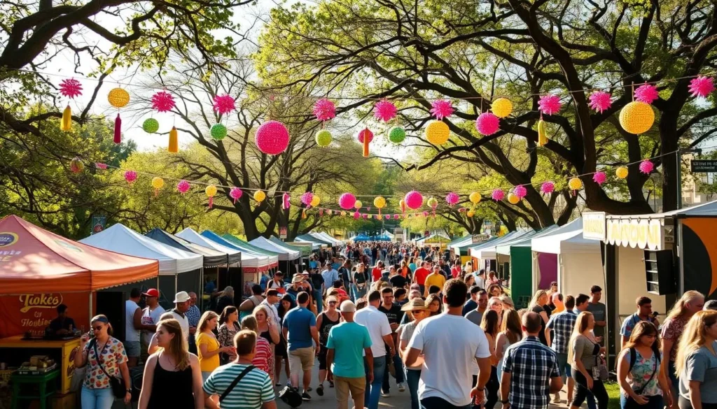 Image of Austin during a spring festival