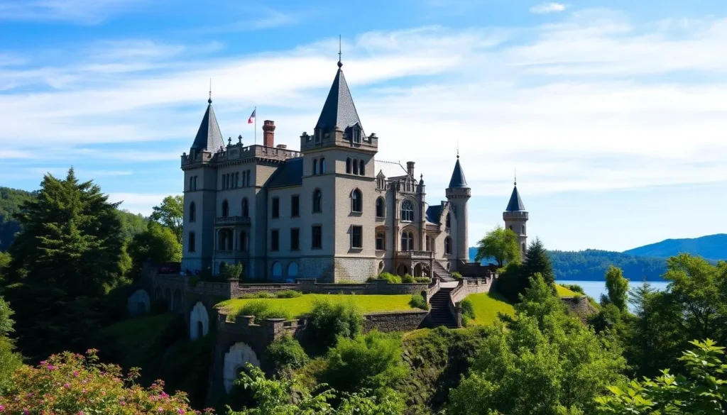 Image of Bannerman Castle on the Hudson River