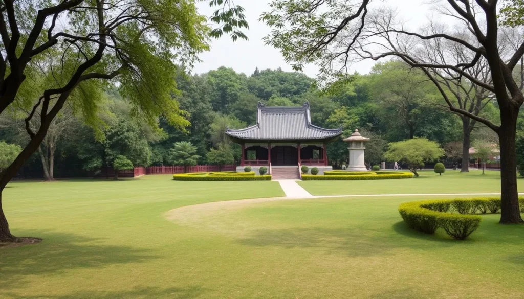 Image of Beiling Park with Zhaoling Mausoleum in Shenyang, China
