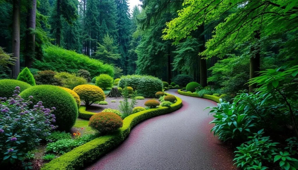 Image of Bloedel Reserve's beautifully maintained gardens and forest trails