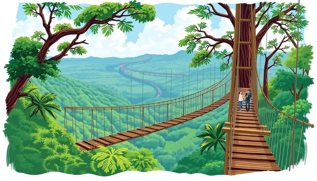 Image of Boquete Tree Trek's suspension bridges