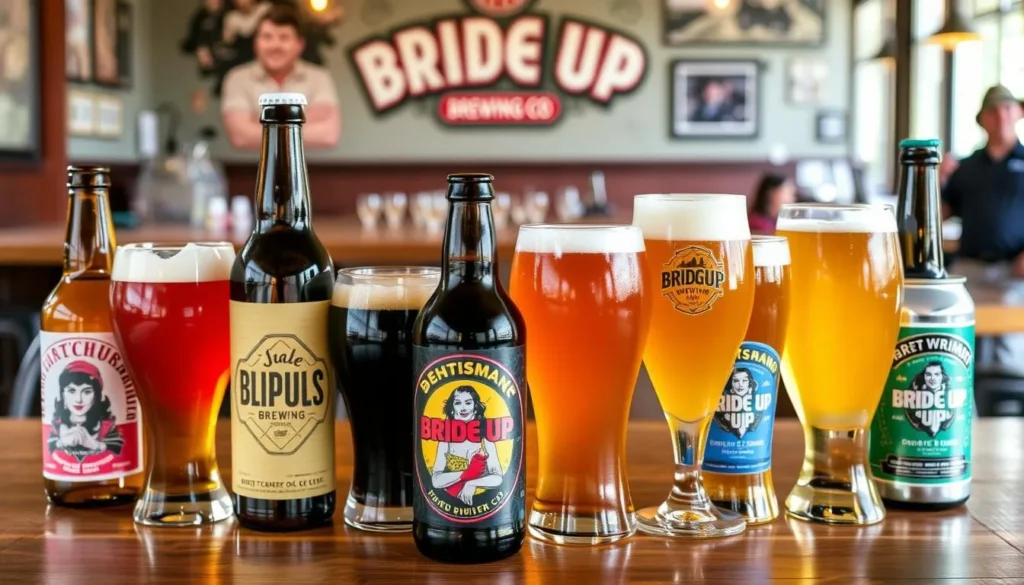 Image of Bridge Up Brewing Co.'s beer selection