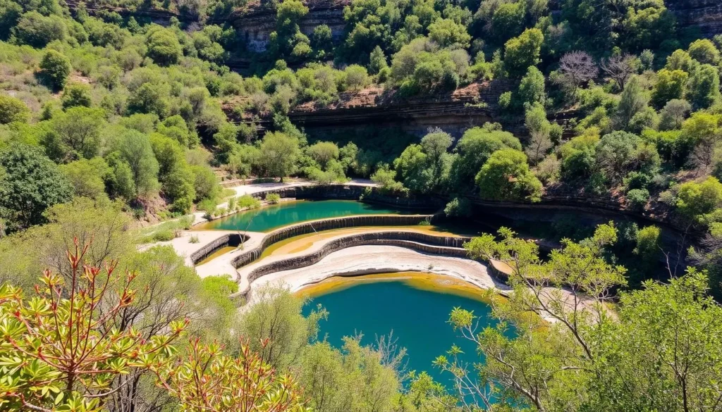 Image of Buley Rockhole with its tiered natural pools and surrounding vegetation