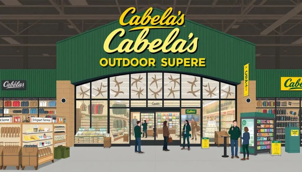 Image of Cabela's Outdoor Superstore in Hammond, Indiana, showcasing its vast outdoor gear and friendly staff.