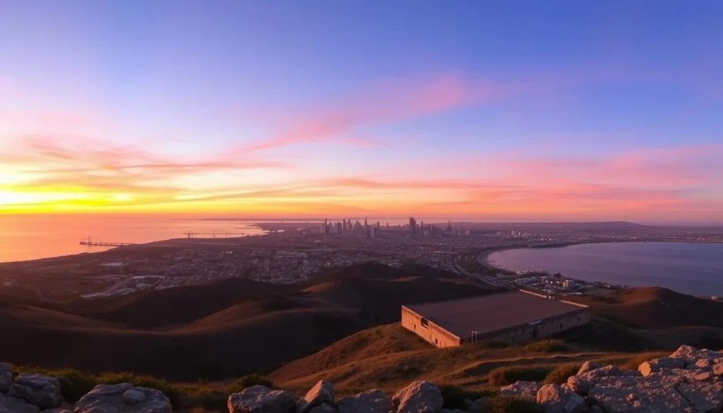 Image of Cabrillo National Monument with San Diego skyline