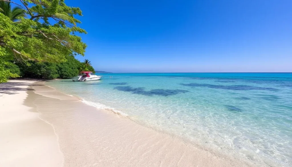 Image of Camuy's beach with clear waters and white sand