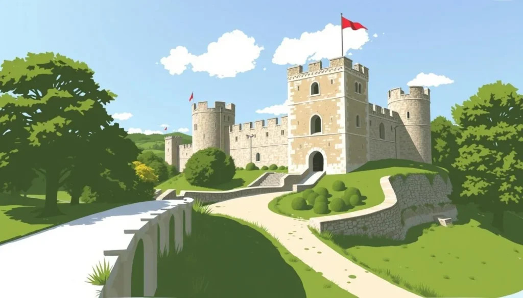 Image of Carisbrooke Castle's keep