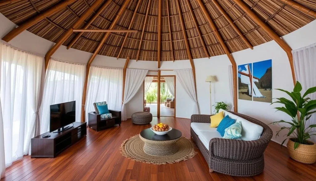 Image of Casa Aberta KasumayaKu, a traditional round hut with modern amenities