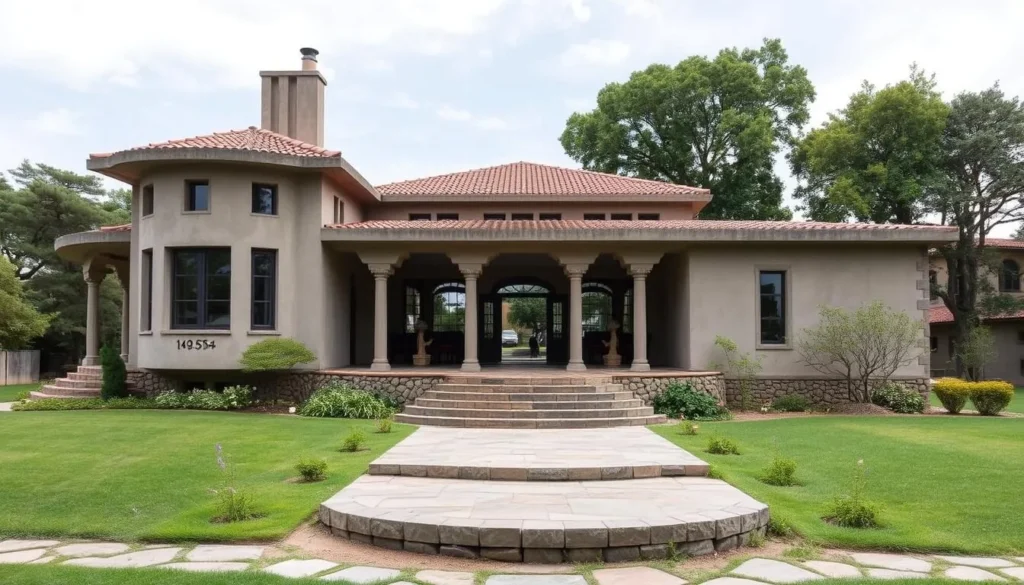 Image of Casa Curutchet's exterior in La Plata, Argentina