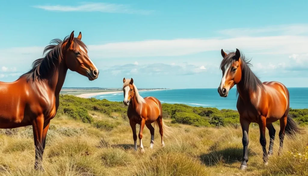 Image of Chincoteague Island wild ponies