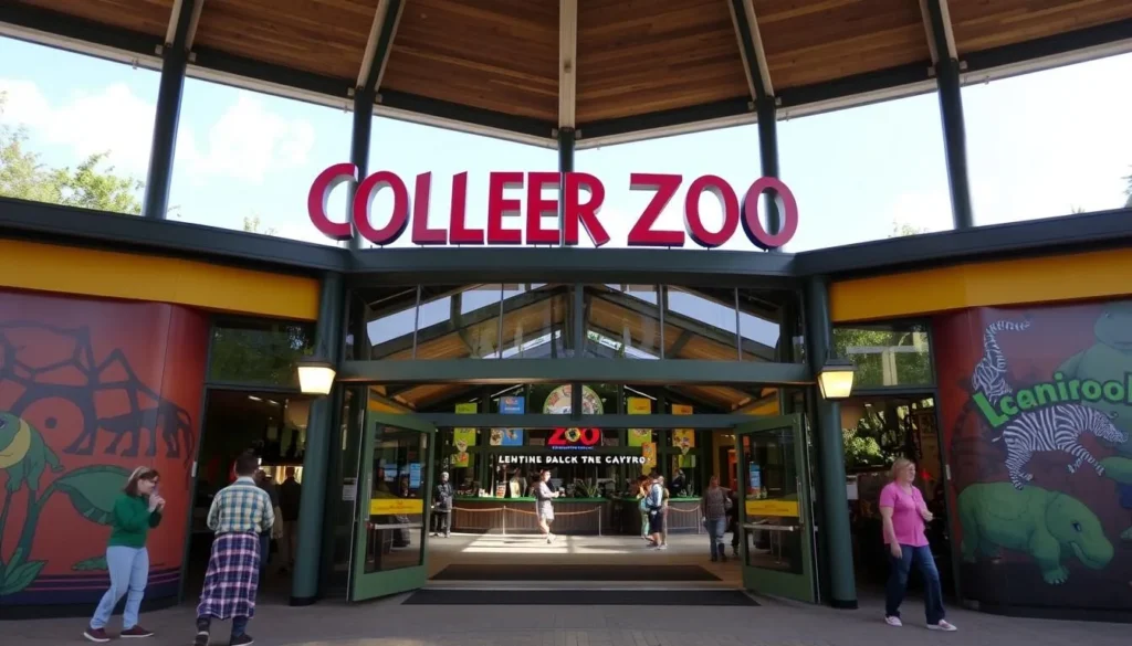 Image of Colchester Zoo's main entrance or a popular animal exhibit