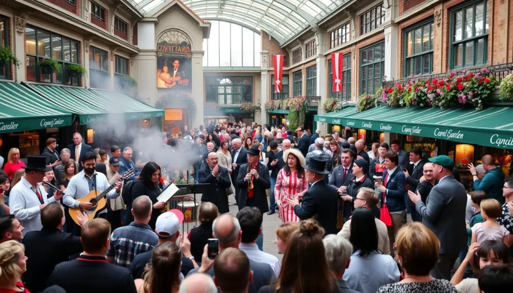 Image of Covent Garden street performers